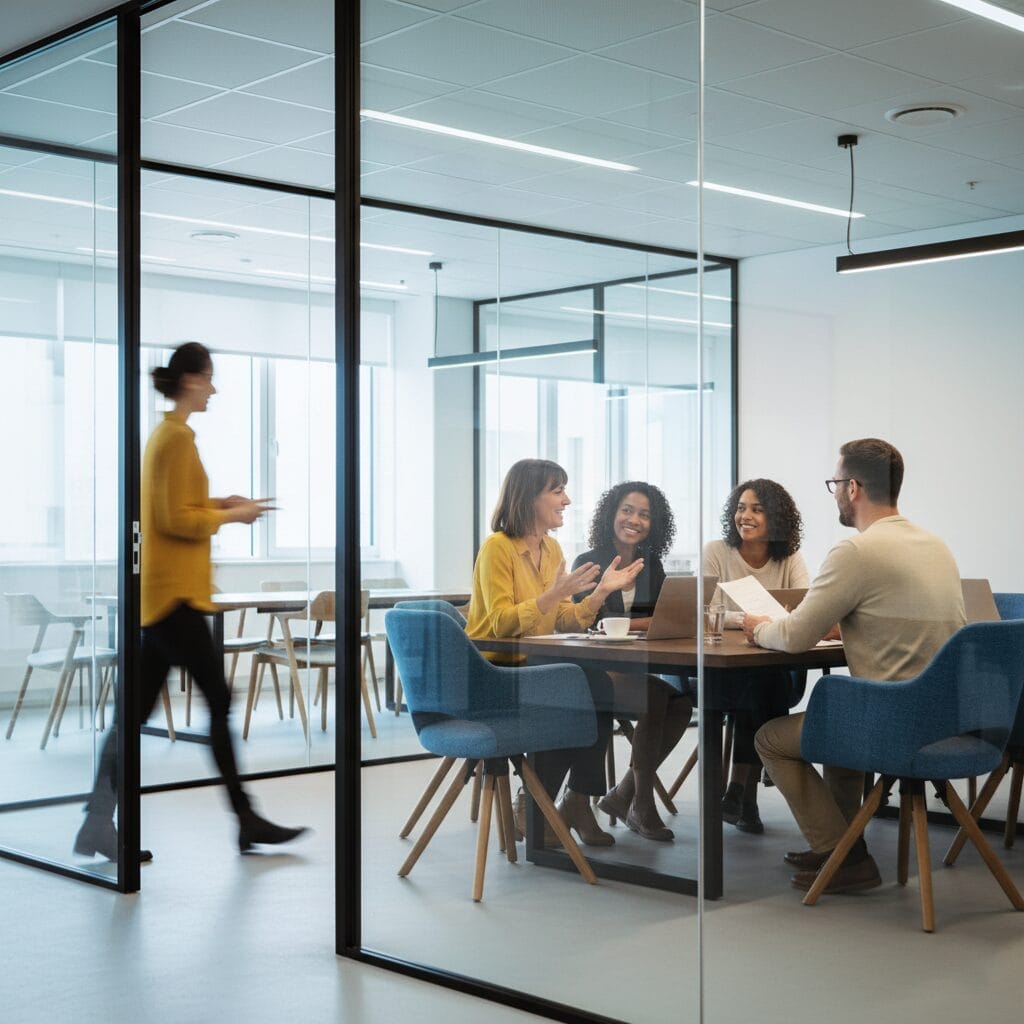 Equipe en étude de projet